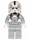 Minifig No: sw0525  Name: Clone Trooper V-wing Pilot (Phase 2) - Light Bluish Gray Arms and Legs, White Head