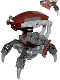 Minifig No: sw0642s  Name: Droideka - Destroyer Droid (Reddish Brown Triangles with Stickers)