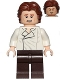 Minifig No: sw0823  Name: Han Solo, Dark Brown Legs, Wavy Hair