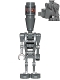 Minifig No: sw0831a  Name: IG-88 with Round 1 x 1 Plate