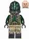 Minifig No: sw1003  Name: Clone Trooper Commander Gree, 41st Elite Corps (Phase 2) - Kashyyyk Camouflage, Dark Tan Markings on Legs, Scowl