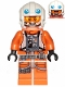 Minifig No: sw1025  Name: Dak Ralter (Jumpsuit Pockets and Three Bullets on Right Leg)