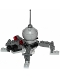 Minifig No: sw1030  Name: Dwarf Spider Droid - Light Bluish Gray Dome, Mini Blaster / Shooter