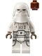 Minifig No: sw1180  Name: Snowtrooper - Female, Printed Legs, Dark Tan Hands, Reddish Brown Head, Open Mouth Smirk