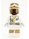 Minifig No: sw1186  Name: Hoth Rebel Trooper White Uniform, Dark Tan Helmet, Reddish Brown Head