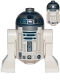 Minifig No: sw1202  Name: Astromech Droid, R2-D2, Flat Silver Head, Dark Pink Dots, Large Receptor, Back Printing
