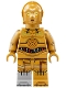 Minifig No: sw1209  Name: C-3PO - Molded Light Bluish Gray Right Foot, Printed Arms