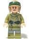 Minifig No: sw1264  Name: Princess Leia - Olive Green Endor Outfit, Helmet