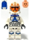 Minifig No: sw1276  Name: Clone Trooper, 501st Legion, 332nd Company (Phase 2) - Helmet with Holes and Togruta Markings, Blue Jet Pack