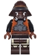 Minifig No: sw1369  Name: Lando Calrissian - Skiff Guard, Dark Brown Printed Legs