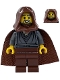 Minifig No: sw1379  Name: Jedi Bob - Dark Bluish Gray Tunic, Reddish Brown Hood and Cape