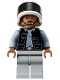 Minifig No: sw1392  Name: Rebel Fleet Trooper - Female, Vest with Pockets, Black Neck