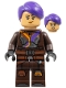 Minifig No: sw1395  Name: Sabine Wren - Dark Brown Armor, Dark Purple Hair