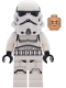 Minifig No: sw1455  Name: Imperial Stormtrooper - Male, Dual Molded Helmet with Light Bluish Gray Panels on Back, Shoulder Belts, Medium Nougat Head