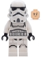 Minifig No: sw1463  Name: Imperial Stormtrooper - Male, Dual Molded Helmet with Light Bluish Gray Panels on Back, Shoulder Belts, Medium Tan Head