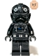 Minifig No: sw1484  Name: Imperial TIE Fighter Pilot - Medium Tan Head