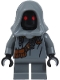 Minifig No: sw1541  Name: Jawa - Dark Bluish Gray Offworld Outfit, Strap with Pouches, Necklace and Pendants (Elder)