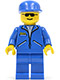 Minifig No: tel004  Name: Jacket Blue - Blue Legs, Blue Cap
