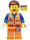 Minifig No: tlm096  Name: Emmet - Lopsided Open Mouth Smile