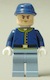 Minifig No: tlr020  Name: Cavalry Soldier - Brown Eyebrows, Stubble