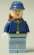 Minifig No: tlr021  Name: Cavalry Soldier - Backpack, Brown Eyebrows, Lopsided Open Mouth Smile, Stubble
