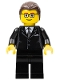 Minifig No: tls020  Name: LEGO Brand Store Male, Dark Brown Hair - Liverpool