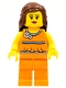 Minifig No: tls029  Name: LEGO Brand Store Female, Orange Halter Top - Toronto Fairview