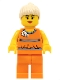 Minifig No: tls057  Name: LEGO Brand Store Female, Orange Halter Top (no back printing) {Saarbrücken}