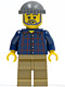 Minifig No: tls073  Name: LEGO Brand Store Male, Plaid Button Shirt, Dark Tan Legs (no back printing) {München}