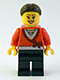 Minifig No: tls088 Name: Lego Brand Store Female, Sweater Cropped with Bow, Heart Necklace, Black Legs, Dark Brown Hair with Bun Minifig No: tls088 Name: Lego Brand Store Female, Sweater Cropped with Bow, Heart Necklace, Black Legs, Dark Brown Hair with Bun