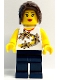 Minifig No: tls117  Name: LEGO Brand Store Female, Yellow Flowers - Lynnwood, WA