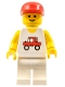 Minifig No: trc004  Name: Trucker - White Legs, Red Cap