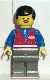 Minifig No: trn052 Name: Red Vest and Zipper - Dark Gray Legs, Black Male Hair Minifig No: trn052 Name: Red Vest and Zipper - Dark Gray Legs, Black Male Hair