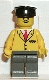 Minifig No: trn059 Name: Railway Employee 5, Dark Gray Legs, Black Hat Minifig No: trn059 Name: Railway Employee 5, Dark Gray Legs, Black Hat