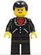 Minifig No: trn083  Name: Suit with 3 Buttons Black - Black Legs, Black Male Hair