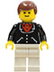 Minifig No: trn113  Name: Suit with 3 Buttons Black - White Legs, Brown Male Hair
