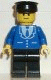 Lot ID: 288406704  Minifig No: trn114  Name: Suit with 3 Buttons Blue - Black Legs, Black Hat
