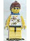 Lot ID: 83547611  Minifig No: twn063  Name: Yellow Flowers - Brown Ponytail Hair, Blue Air Tanks, Black Flippers