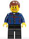 Minifig No: twn081  Name: Plaid Button Shirt, Black Legs, Reddish Brown Male Hair, Beard around Mouth