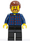 Minifig No: twn150  Name: Plaid Button Shirt, Black Legs, Reddish Brown Male Hair, Brown Beard Rounded