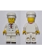Minifig No: twn192b  Name: Chef - White Torso with 8 Buttons, No Wrinkles Front or Back, with Back Print, White Legs, Standard Grin