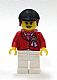 Minifig No: twn194  Name: Red Riding Jacket with Award Ribbon, White Legs, Black Riding Helmet
