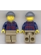 Minifig No: twn219a  Name: Pool Player with Back Print