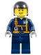 Minifig No: twn375  Name: Helicopter Pilot - Dark Blue Suit with Harness