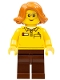 Minifig No: twn381  Name: Female, Toy Store Worker (LEGO Logo on Reverse of Torso)
