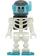 Minifig No: twn429  Name: Skeleton - Diver, Black Air Tanks, Dark Turquoise Flippers, Dark Bluish Gray Helmet