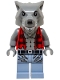 Minifig No: twn527  Name: Werewolf - Torn Red Flannel Shirt, Bare Chest with Fur and Muscles, Sand Blue Legs with Belt and Tears
