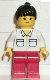 Minifig No: vel002 Name: Shirt with 2 Pockets, Red Legs, Black Ponytail Hair Minifig No: vel002 Name: Shirt with 2 Pockets, Red Legs, Black Ponytail Hair