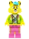 Minifig No: vid007  Name: DJ Cheetah, Vidiyo Bandmates, Series 1 (Minifigure Only without Stand and Accessories)