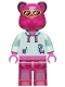 Minifig No: vid043  Name: DJ Rasp-Beary, Vidiyo Bandmates, Series 2 (Minifigure Only without Stand and Accessories)